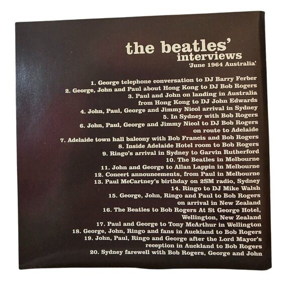 The Beatles Interviews June 1964 Australia CD Candid Moments 37582cd - Picture 2 of 3